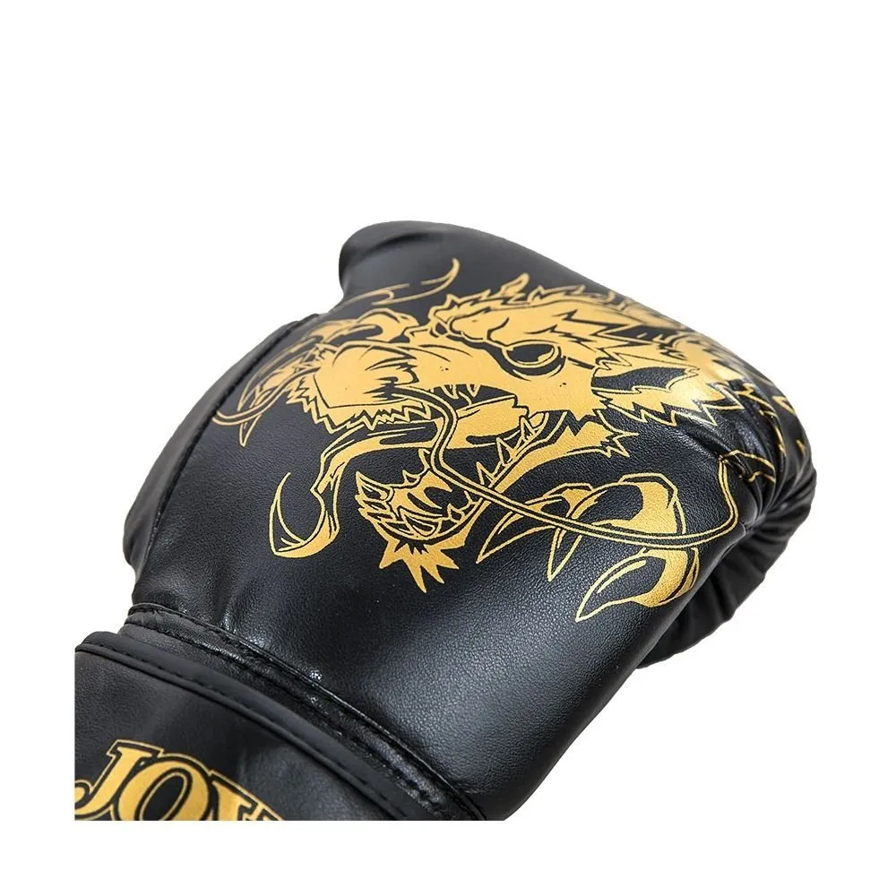 Luva de Kickboxing Joya Dragon Infantil Dourado