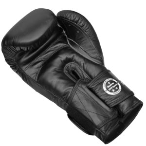 Luva de Kickboxing Joya Falcon em Couro Preto-Branco - Imagem 3