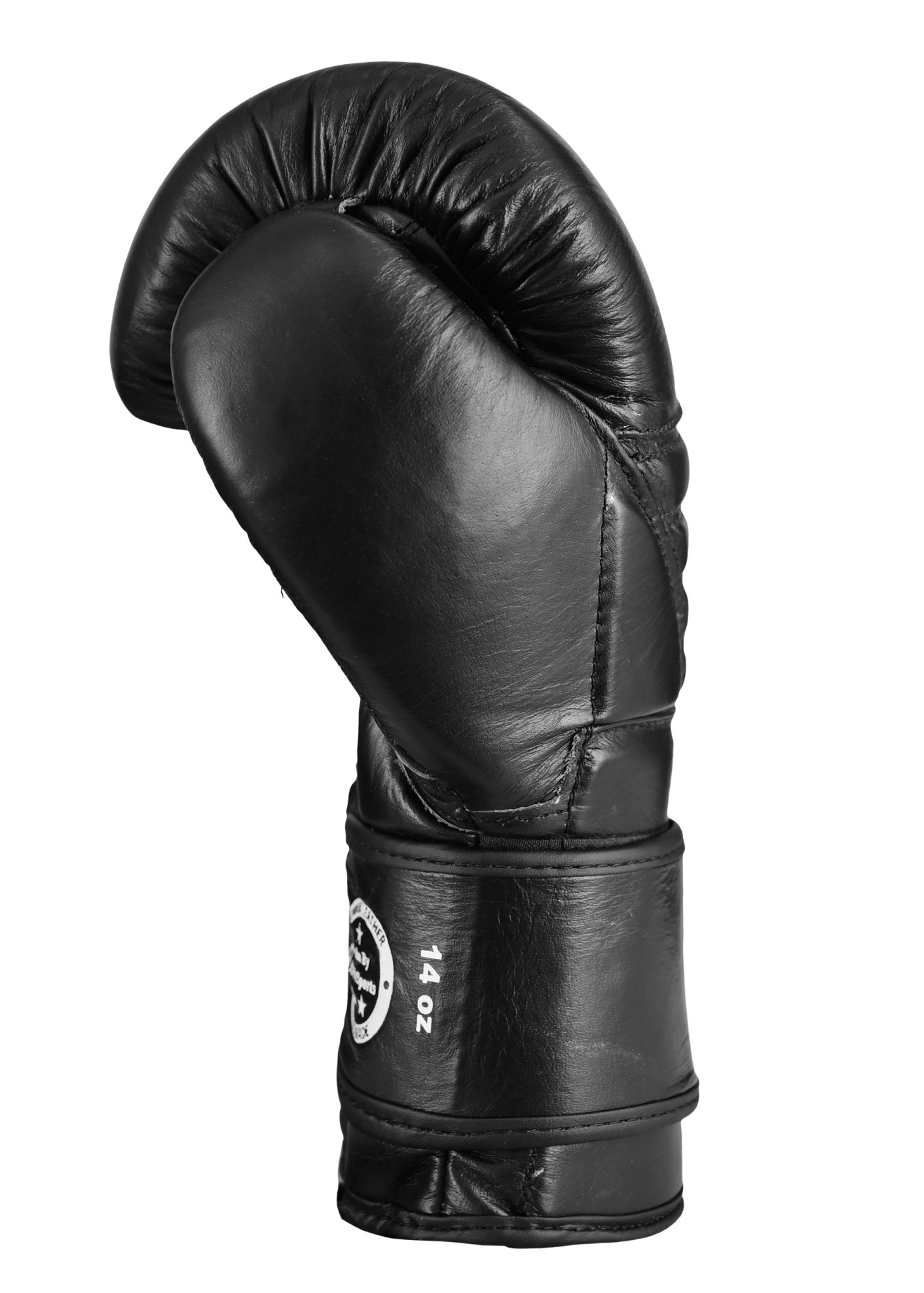 Luva de Kickboxing Joya Falcon em Couro Preto-Branco - Imagem 5