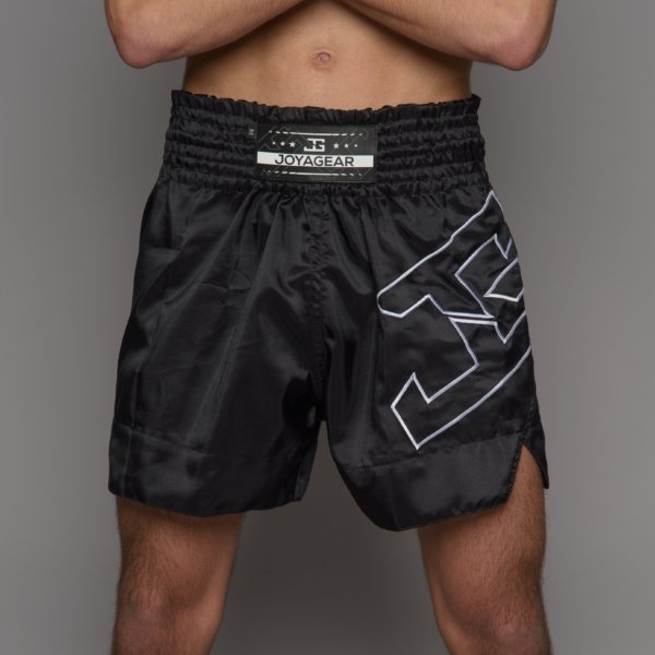 Short de Kickboxing Joyagear Strike Preto-Branco