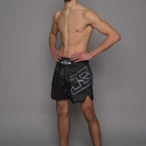 Short de Kickboxing Joyagear Strike Preto-Branco - Imagem 7