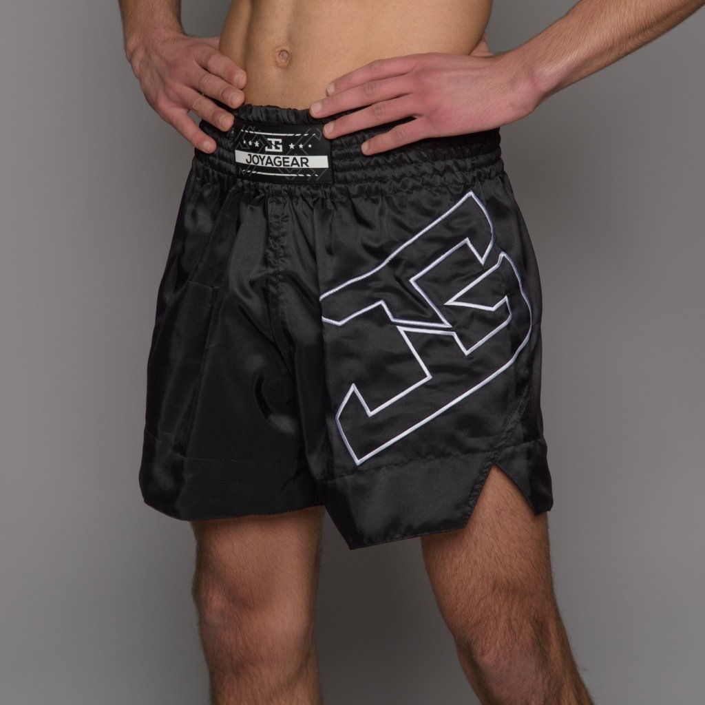 Short de Kickboxing Joyagear Strike Preto-Branco - Imagem 2