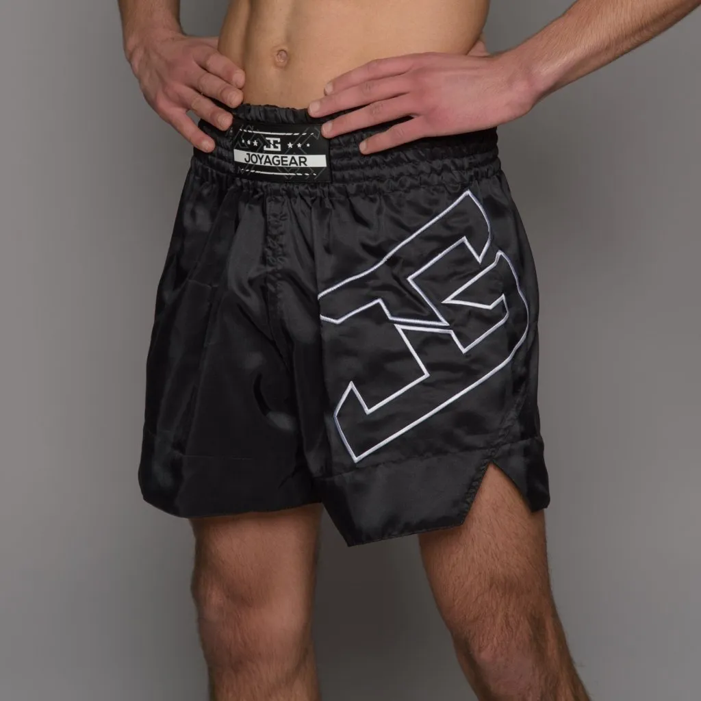 Short de Kickboxing Joyagear Strike Preto-Branco