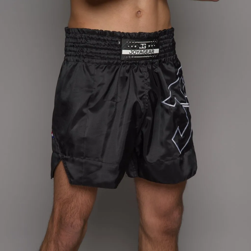 Short de Kickboxing Joyagear Strike Preto-Branco