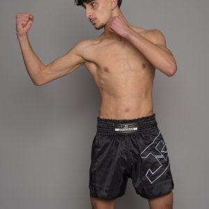 Short de Kickboxing Joyagear Strike Preto-Branco - Imagem 6
