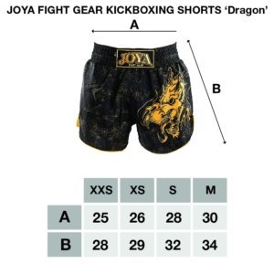 Short de Kickboxing Joya Dragon Dourado - Imagem 2