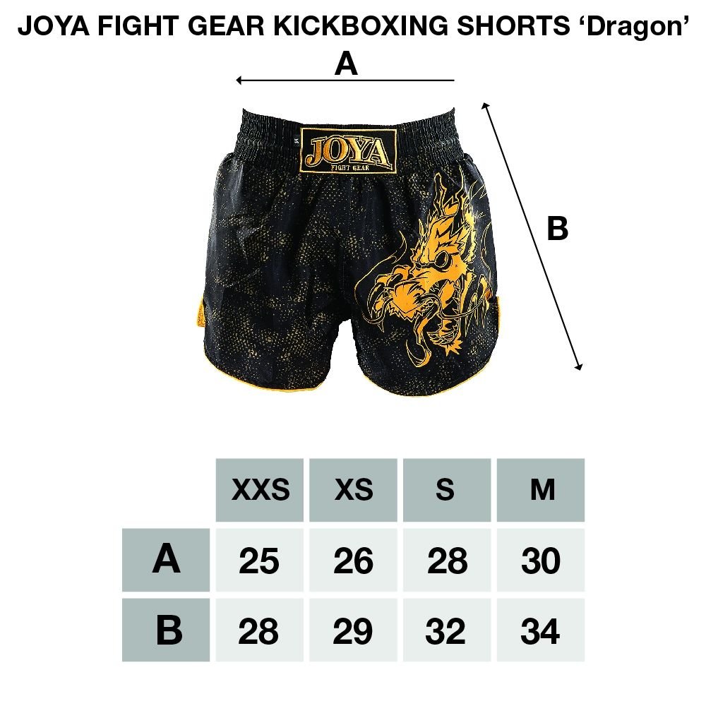 Short de Kickboxing Joya Dragon Dourado - Imagem 2