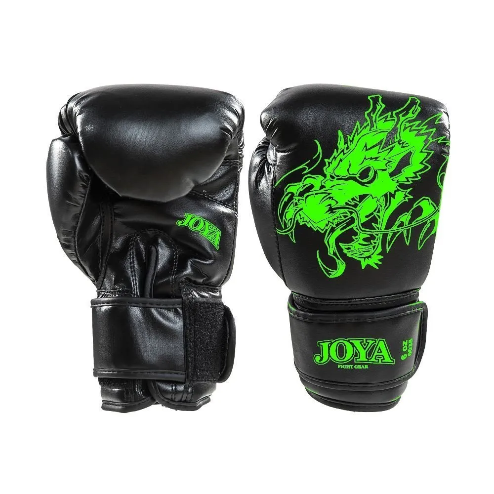Luva de Kickboxing Joya Dragon Infantil Verde-Neon