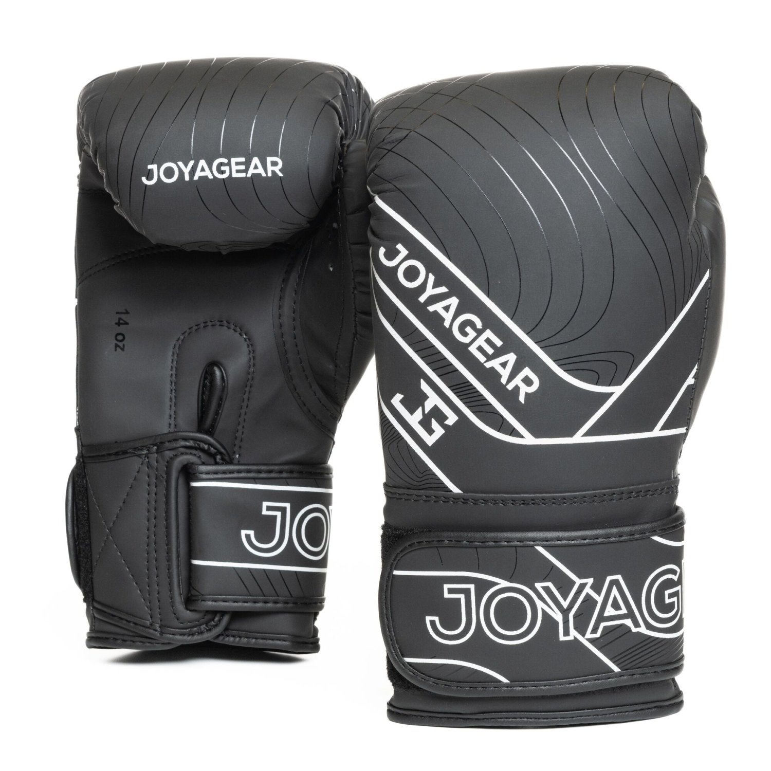Luva de Kickboxing Joya Essential Preto-Branco - Imagem 1