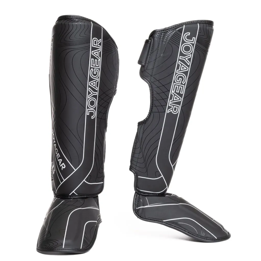 Caneleira Joya Essential de Kickboxing Preto-Branco