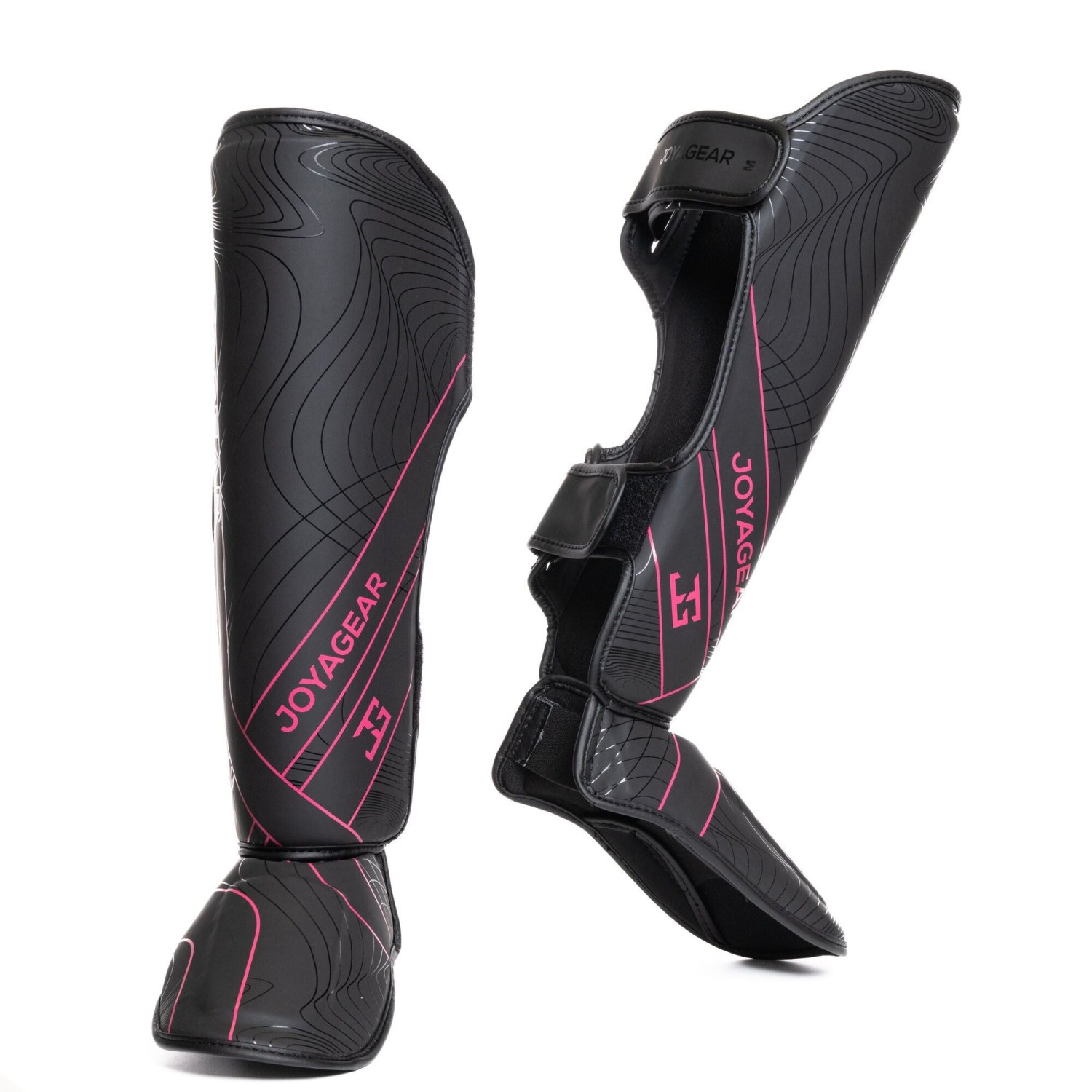 Caneleira Joya Essential de Kickboxing Preto-Rosa - Imagem 2