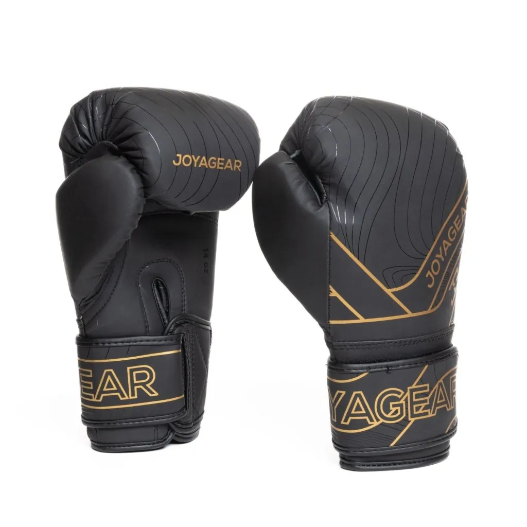Luva de Kickboxing Joya Essential Preto-Dourado