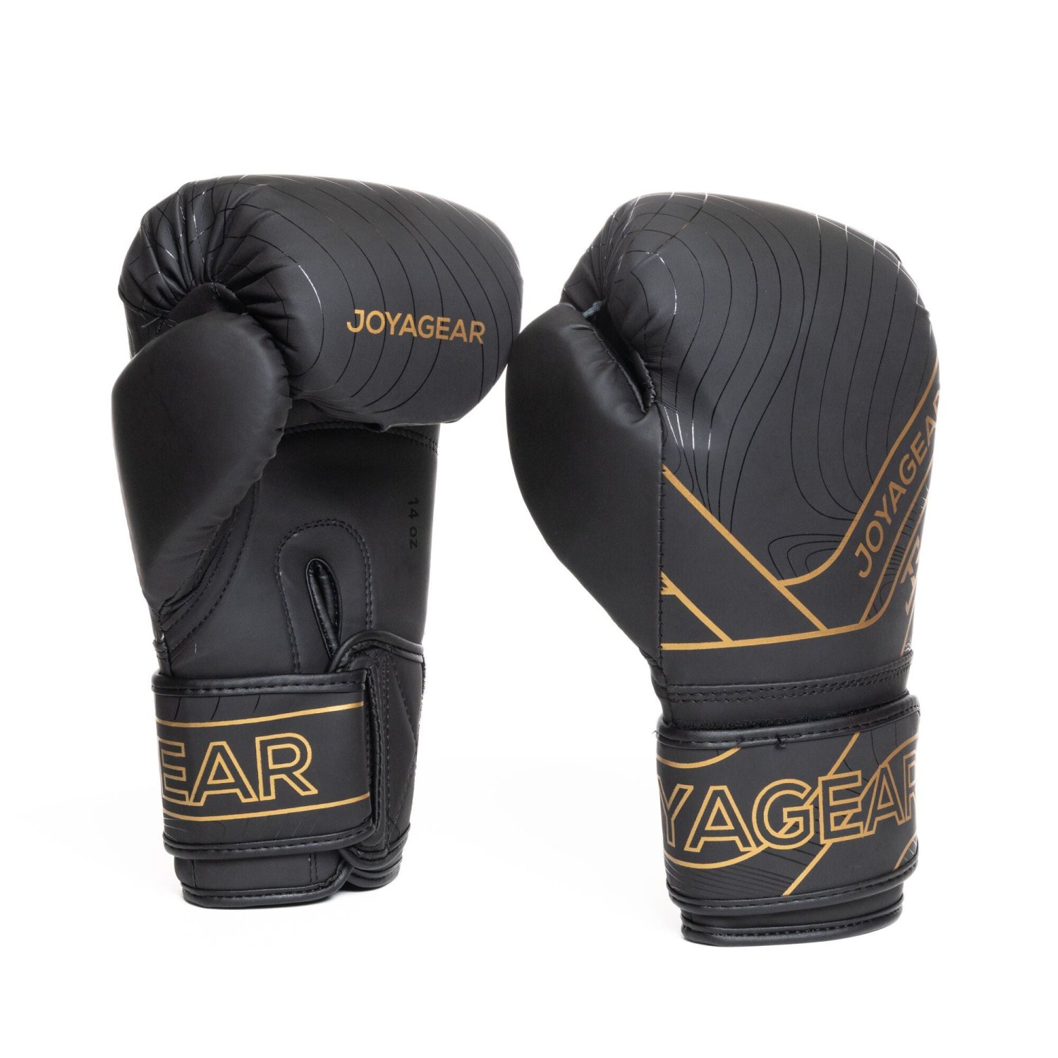 Luva de Kickboxing Joya Essential Preto-Dourado - Imagem 1