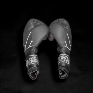 Luva de Kickboxing Joya Essential Preto-Branco - Imagem 3