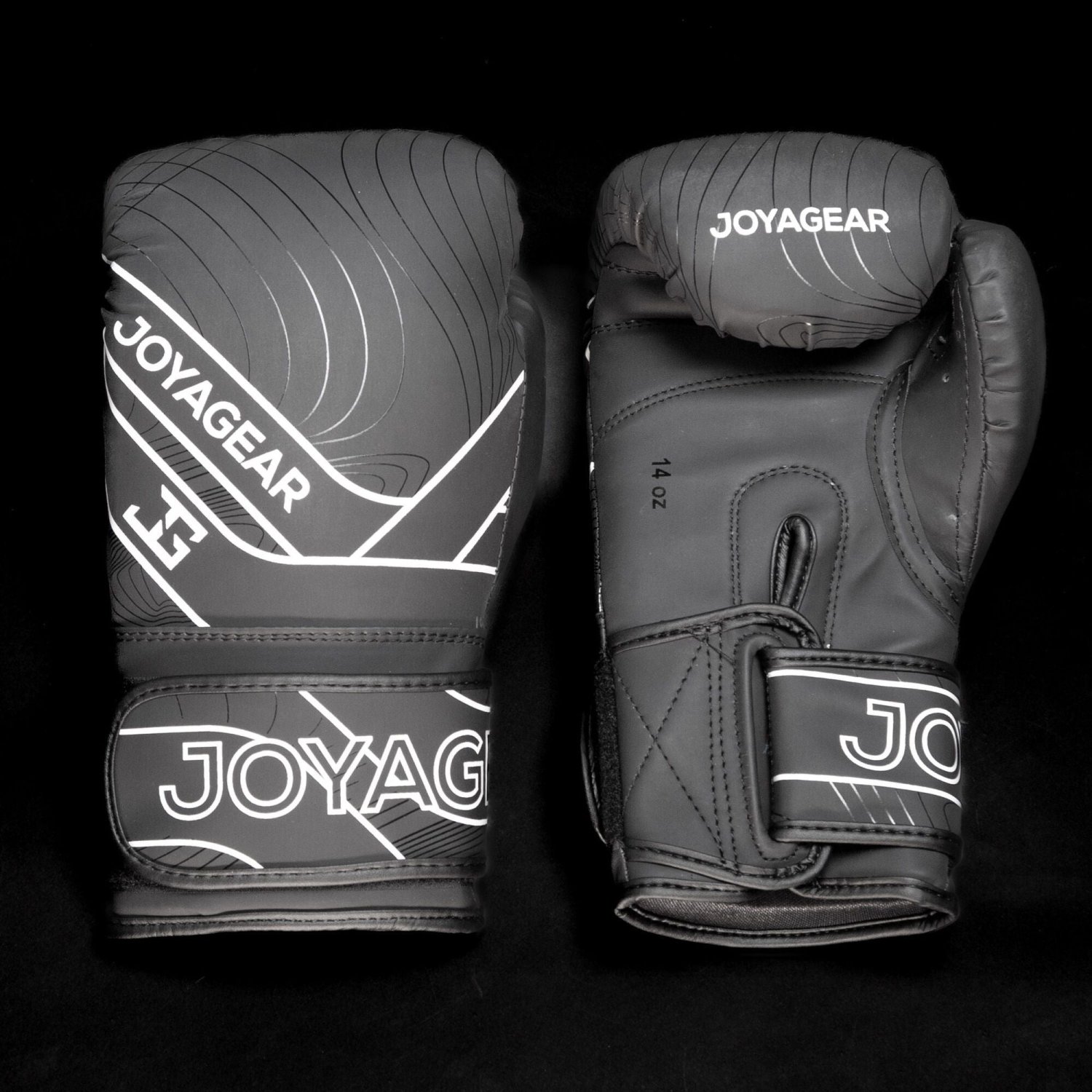Luva de Kickboxing Joya Essential Preto-Branco - Imagem 5