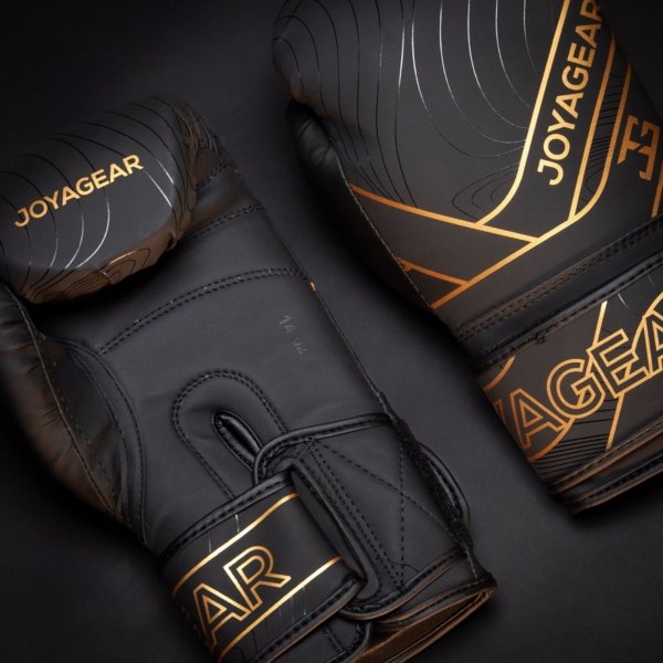 Luva de Kickboxing Joya Essential Preto-Dourado