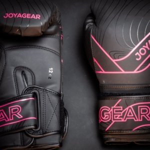 Luva de Kickboxing Joya Essential Preto-Rosa - Imagem 3