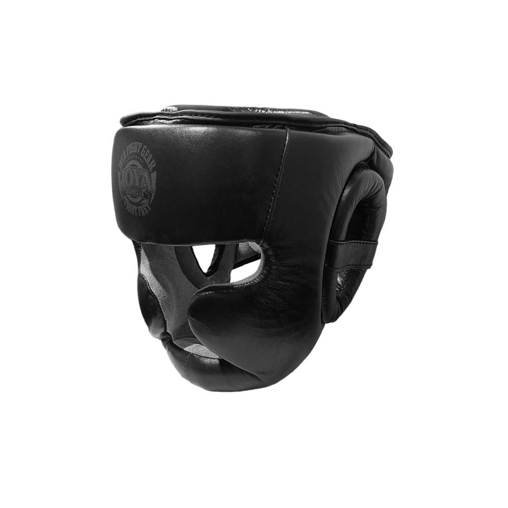 Headgear Fight Fast Leather Model Preto-Cinza