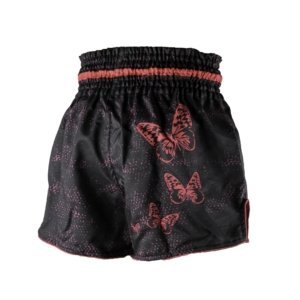Short de Kickboxing Joya Butterfly Infantil Preto-Rosa - Imagem 2