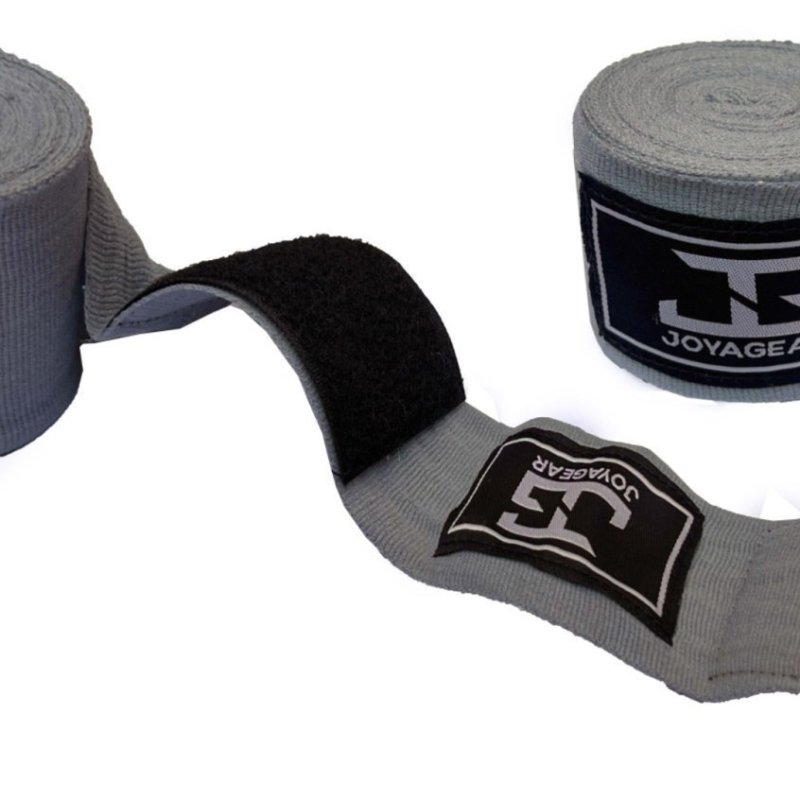 Bandagem Joya Velcro em Algodão Cinza - Imagem 1