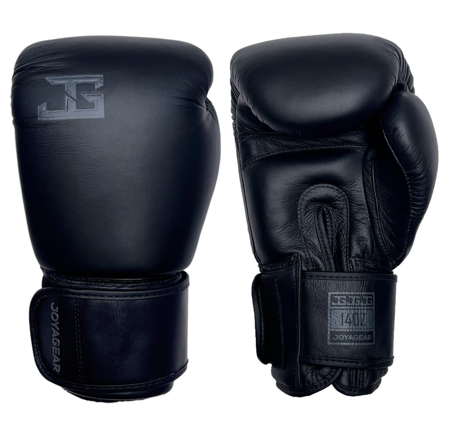 Luva de Kickboxing Joya Thai em Couro Preto - Imagem 1