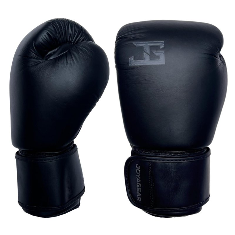 Luva de Kickboxing Joya Thai em Couro Preto - Imagem 2