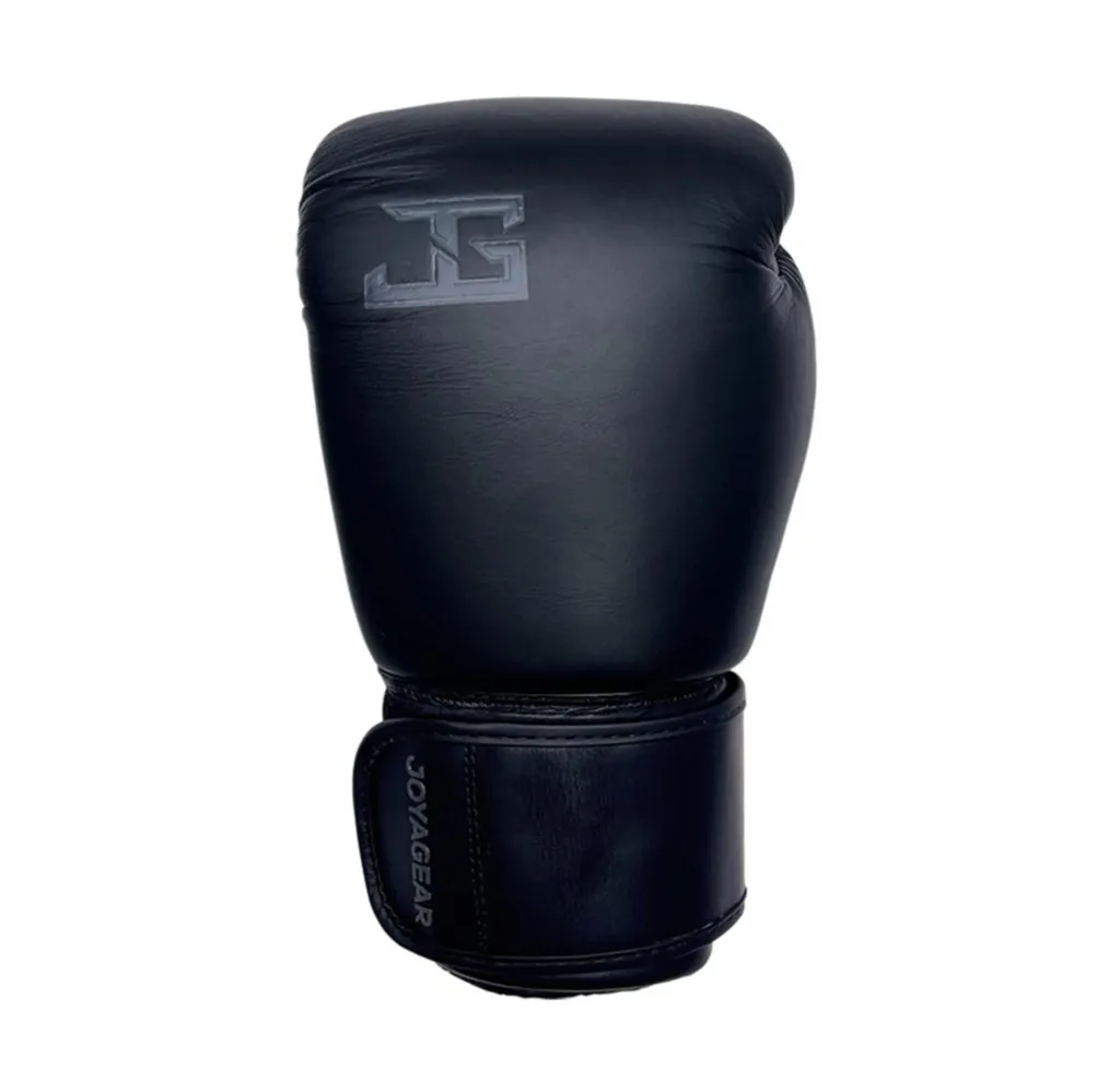 Luva de Kickboxing Joya Thai em Couro Preto