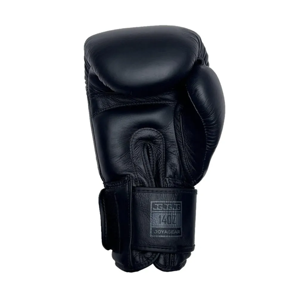 Luva de Kickboxing Joya Thai em Couro Preto