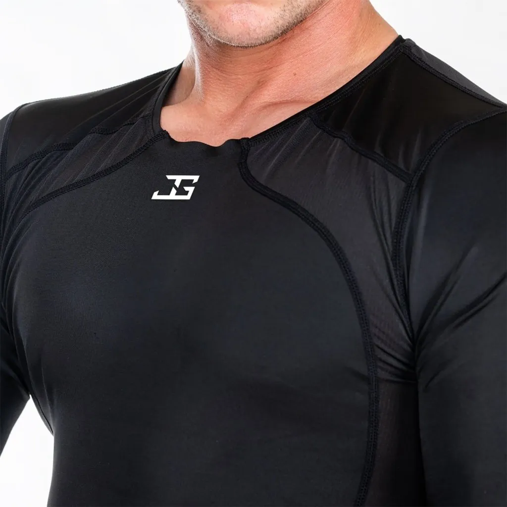 Rashguard Joya Manga Longa Preto-Branco