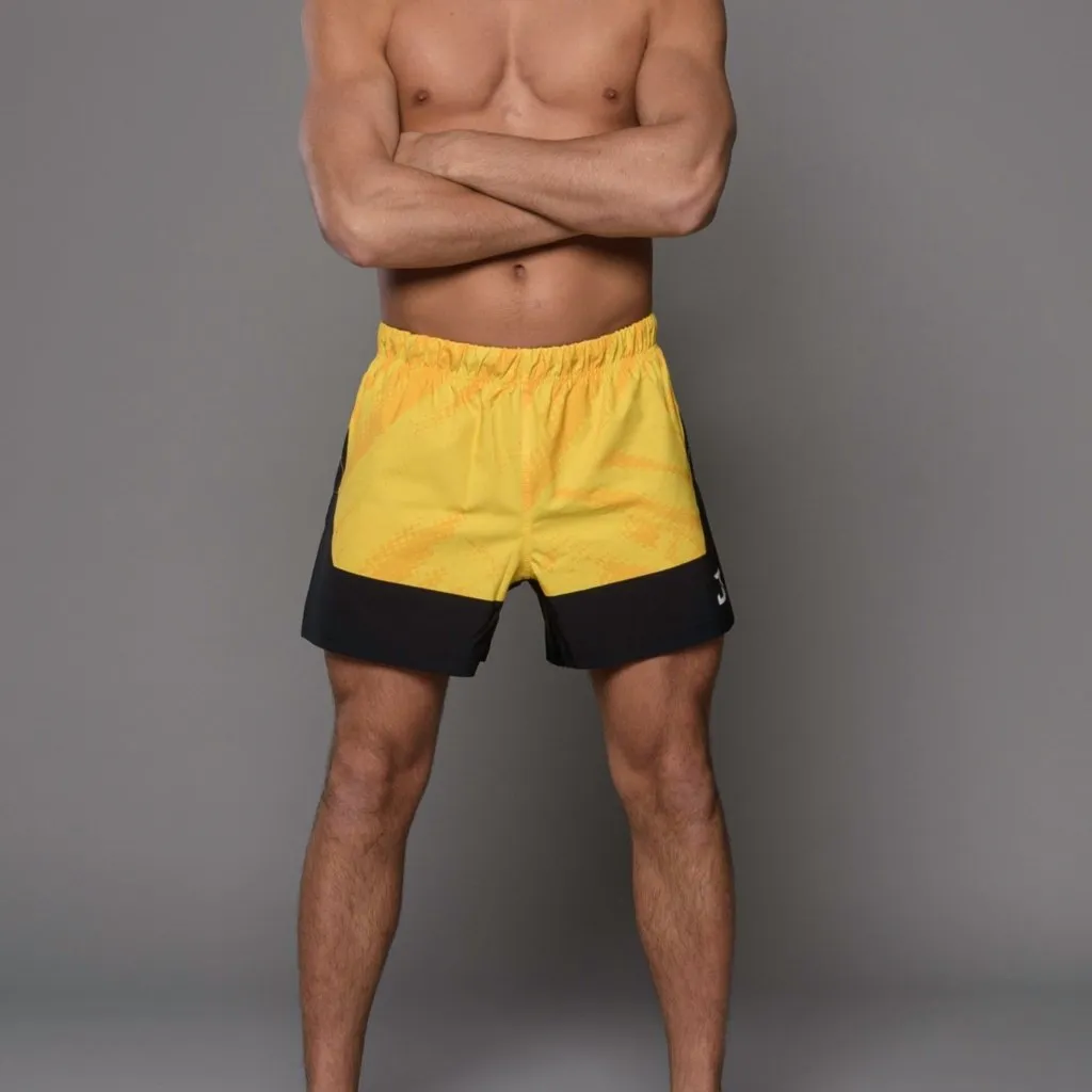 Short de MMA Joyagear Elite Amarelo