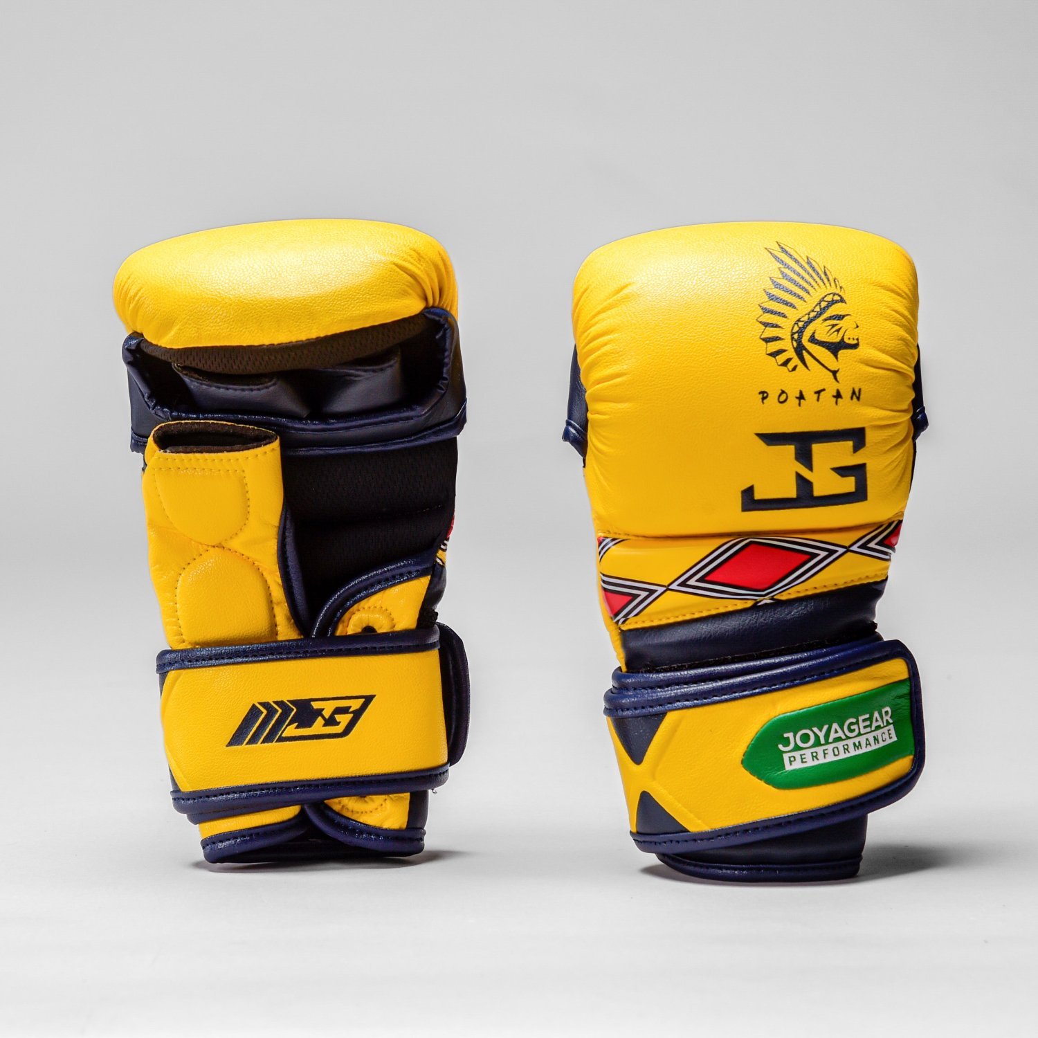 Luva de MMA Joyagear Poatan Tribal Amarelo-Tribal - Imagem 1