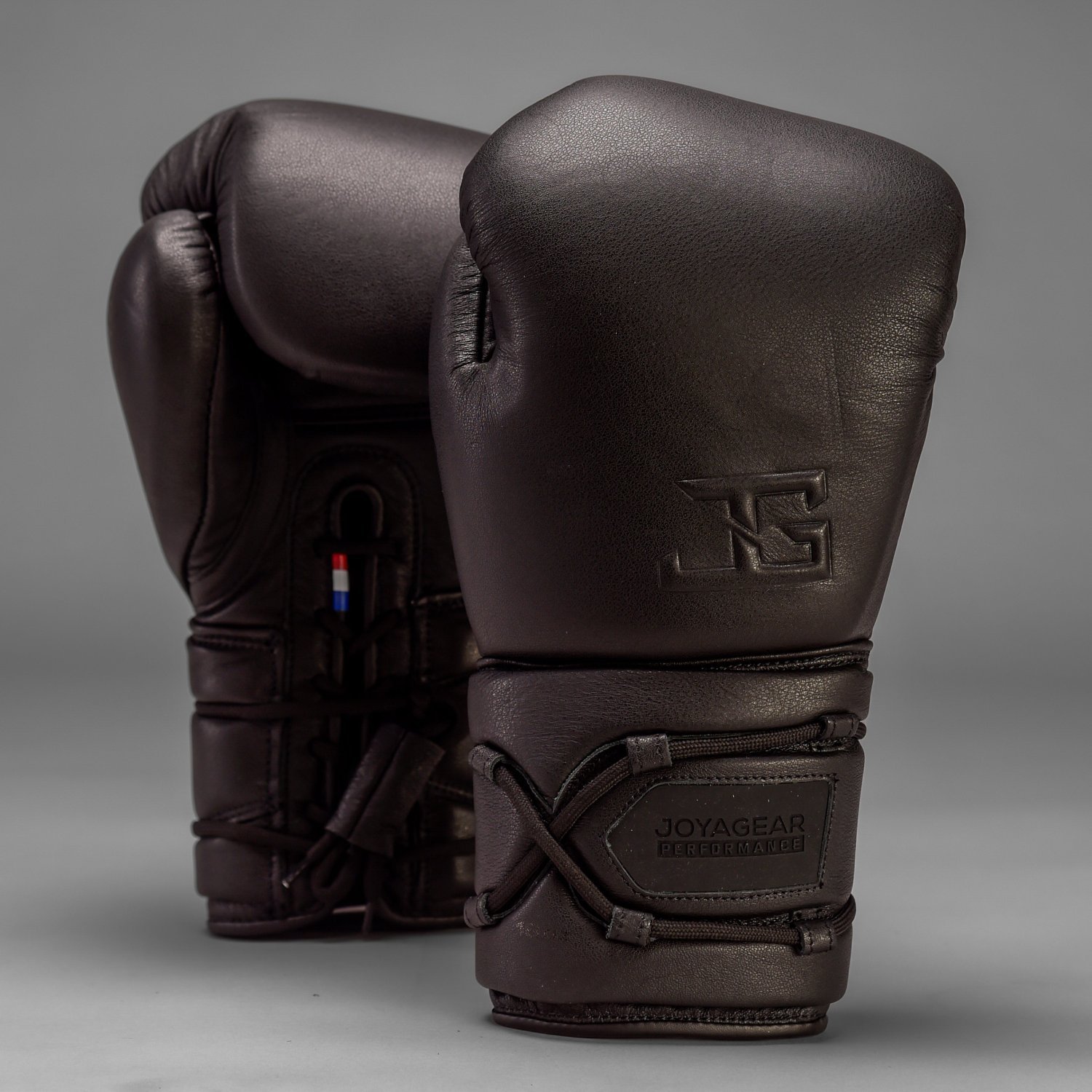 Luva de Boxe Joyagear Elite em Couro com Cadarço Preto - Imagem 2