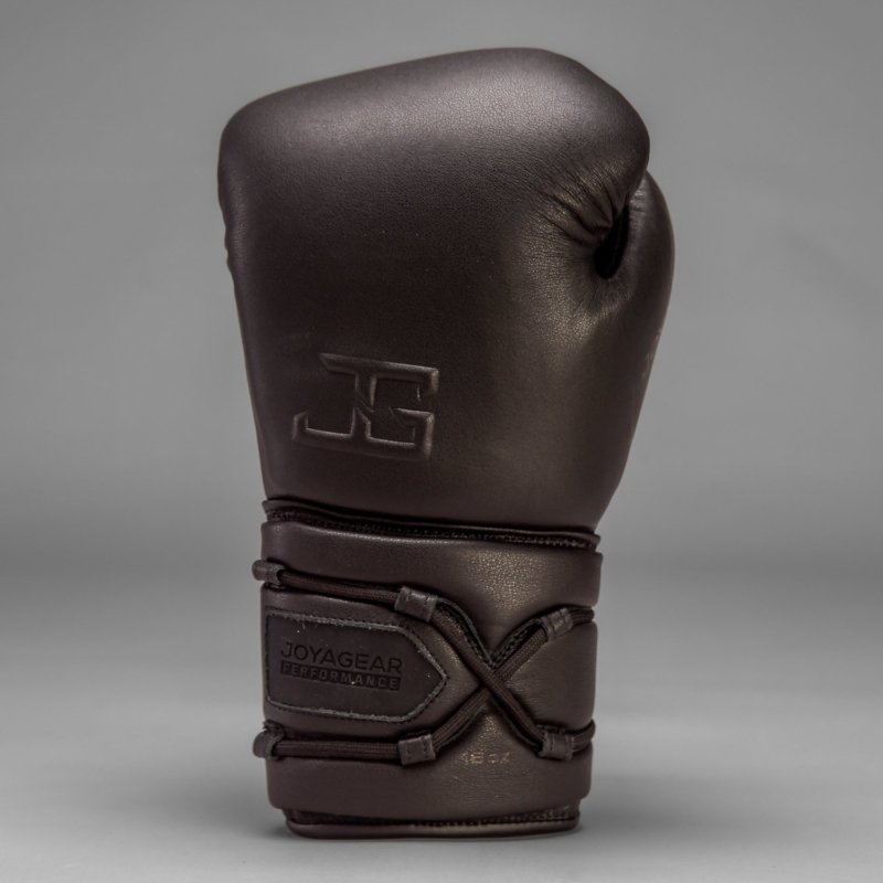 Luva de Boxe Joyagear Elite em Couro com Cadarço Preto - Imagem 3
