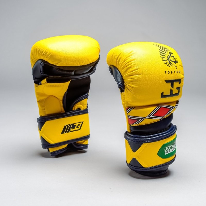 Luva de MMA Joyagear Poatan Tribal Amarelo-Tribal - Imagem 3
