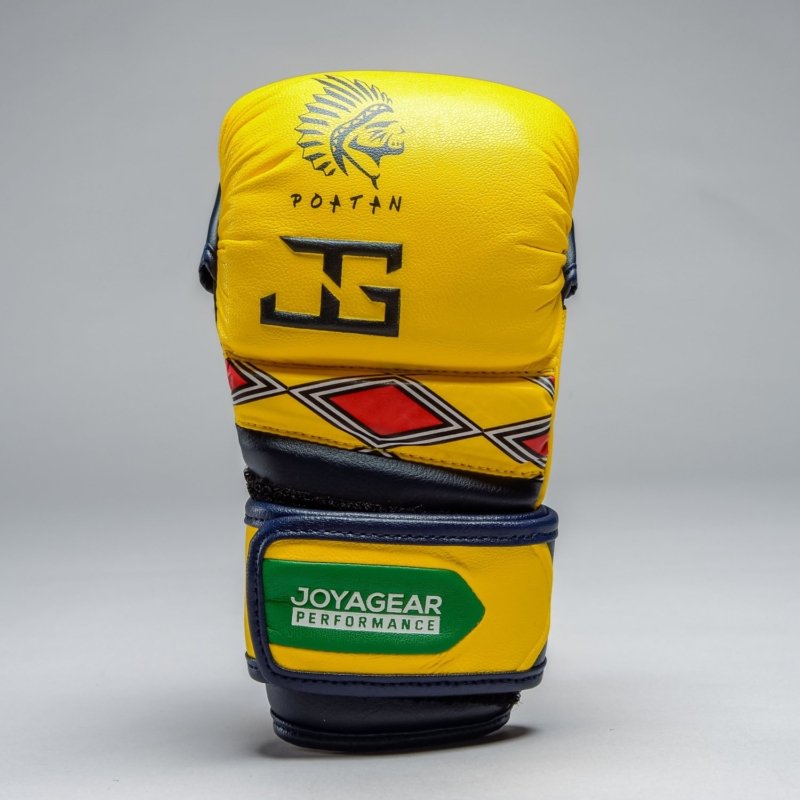 Luva de MMA Joyagear Poatan Tribal Amarelo-Tribal - Imagem 4