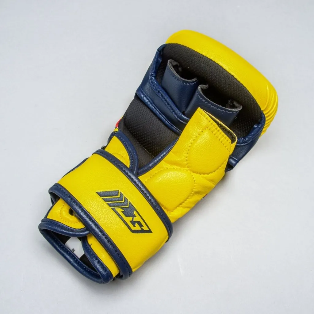Luva de MMA Joyagear Poatan Tribal Amarelo-Tribal
