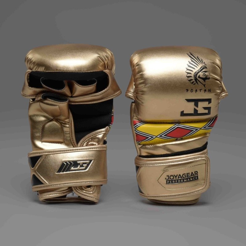 Luva de MMA Joyagear Poatan Champion Dourado - Imagem 1