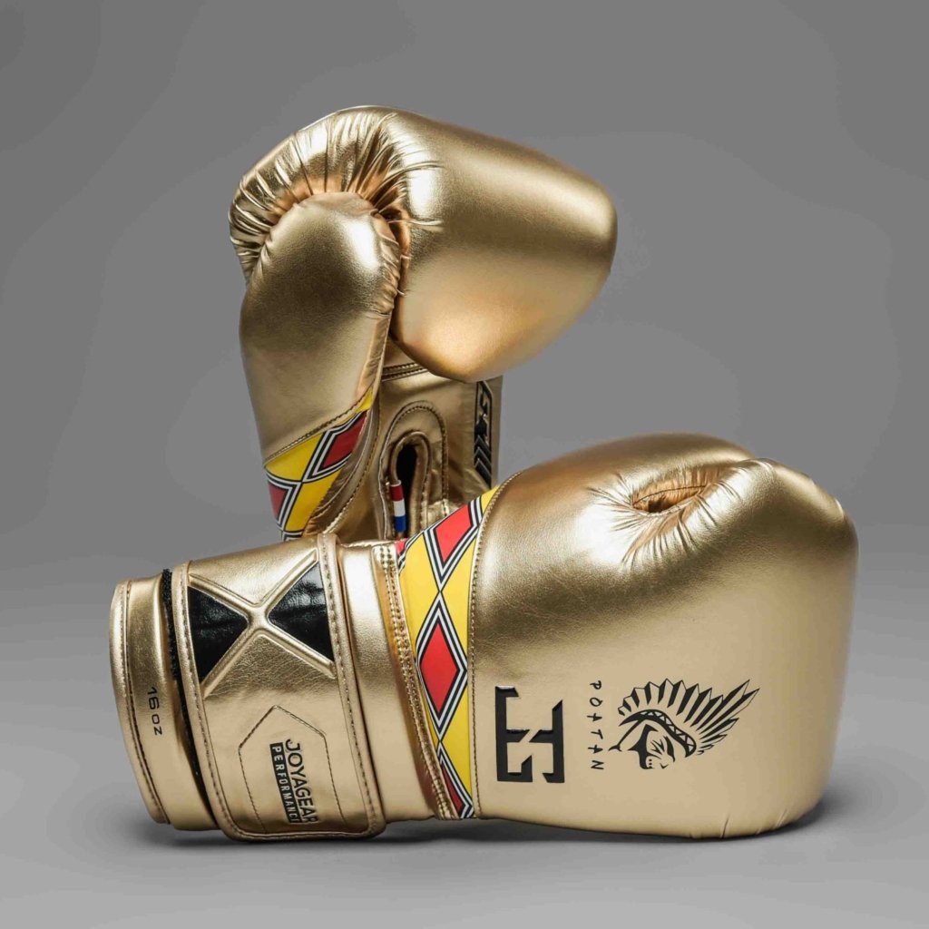 Luva de Boxe Joyagear Poatan Champion Dourado