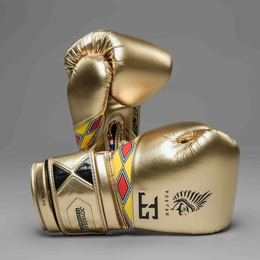 Luva de Boxe Joyagear Poatan Champion Dourado