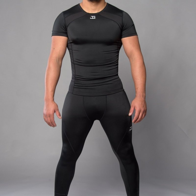 Rashguard Joya Manga Curta Preto-Branco - Imagem 2