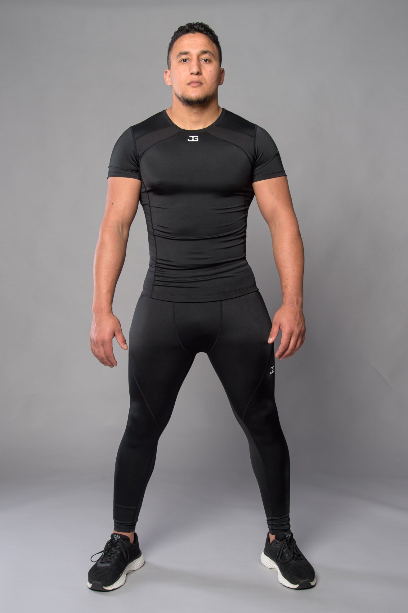 Rashguard Joya Manga Curta Preto-Branco - Imagem 2