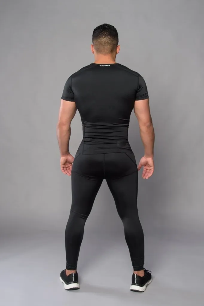 Rashguard Joya Manga Curta Preto-Branco