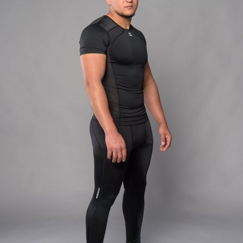 Rashguard Joya Manga Curta Preto-Branco - Imagem 3