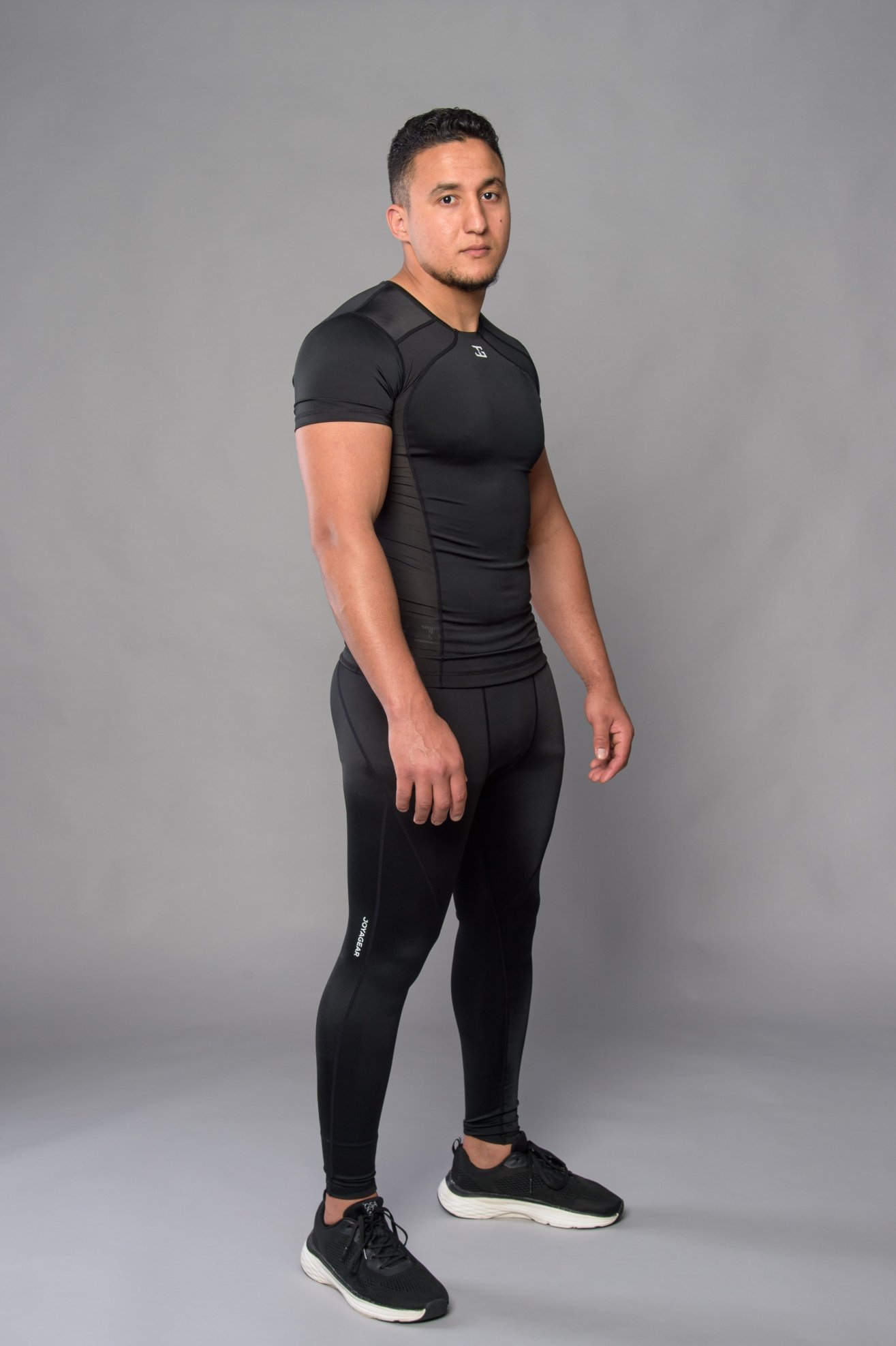 Rashguard Joya Manga Curta Preto-Branco - Imagem 3