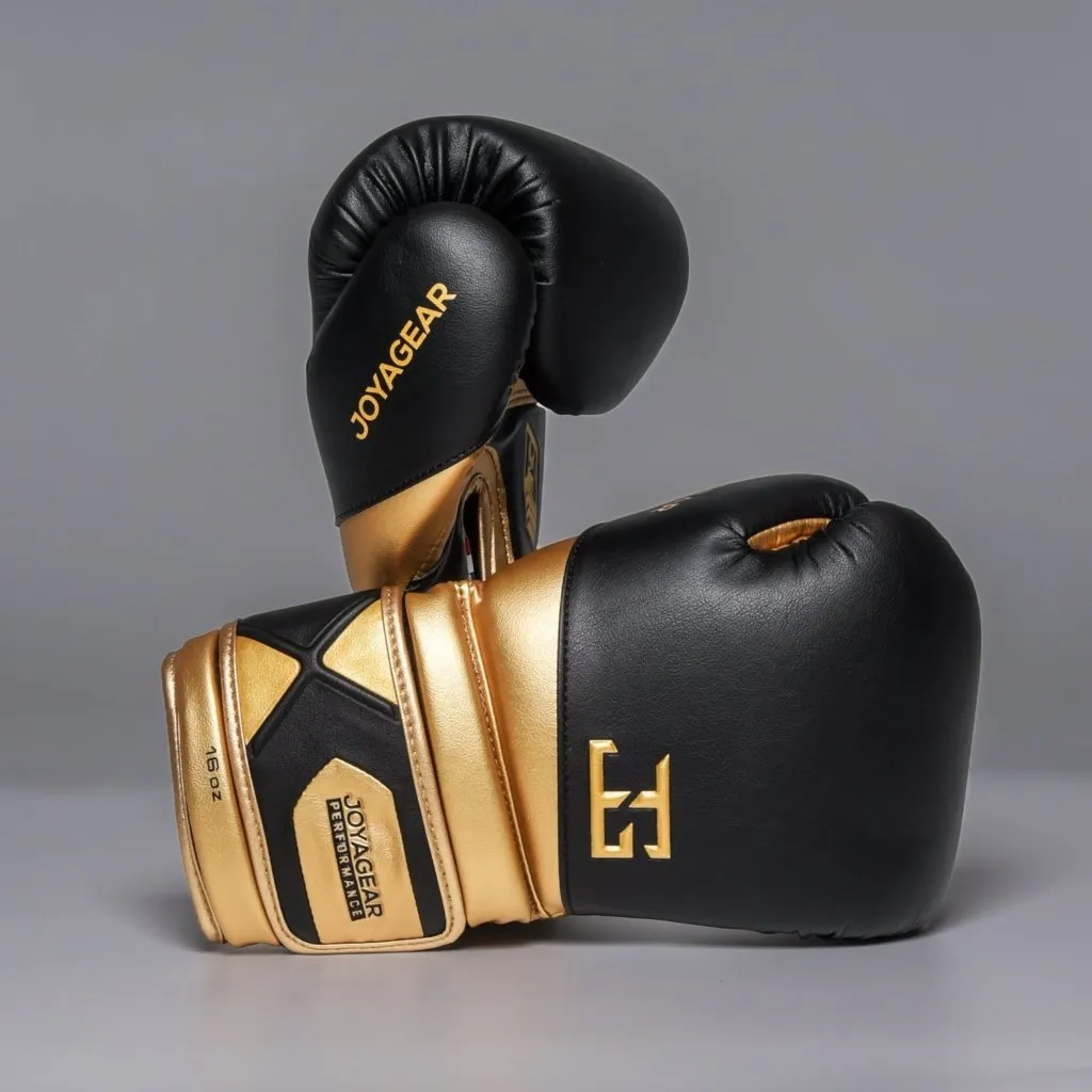 Luva de Boxe Joyagear Performance V2 Preto-Dourado