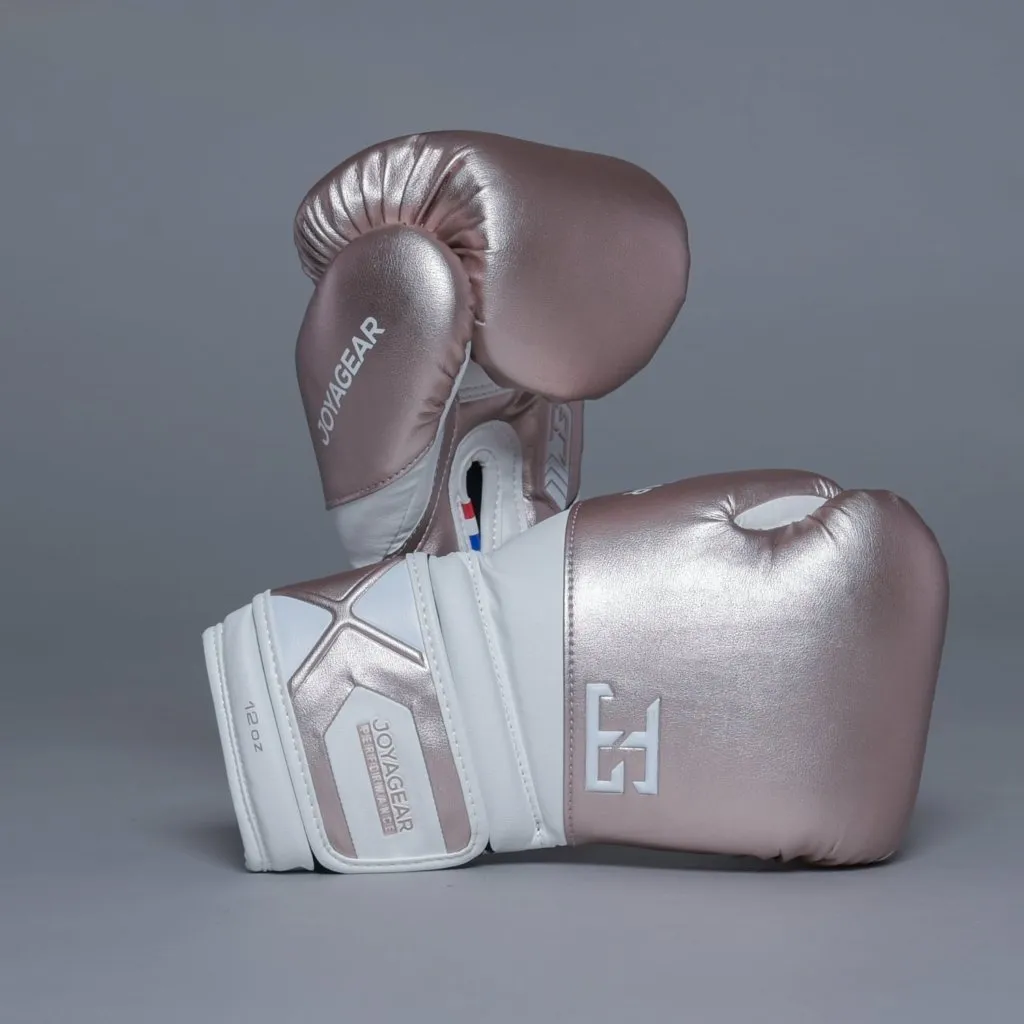 Luva de Boxe Joyagear Performance V2 Rosé-Branco