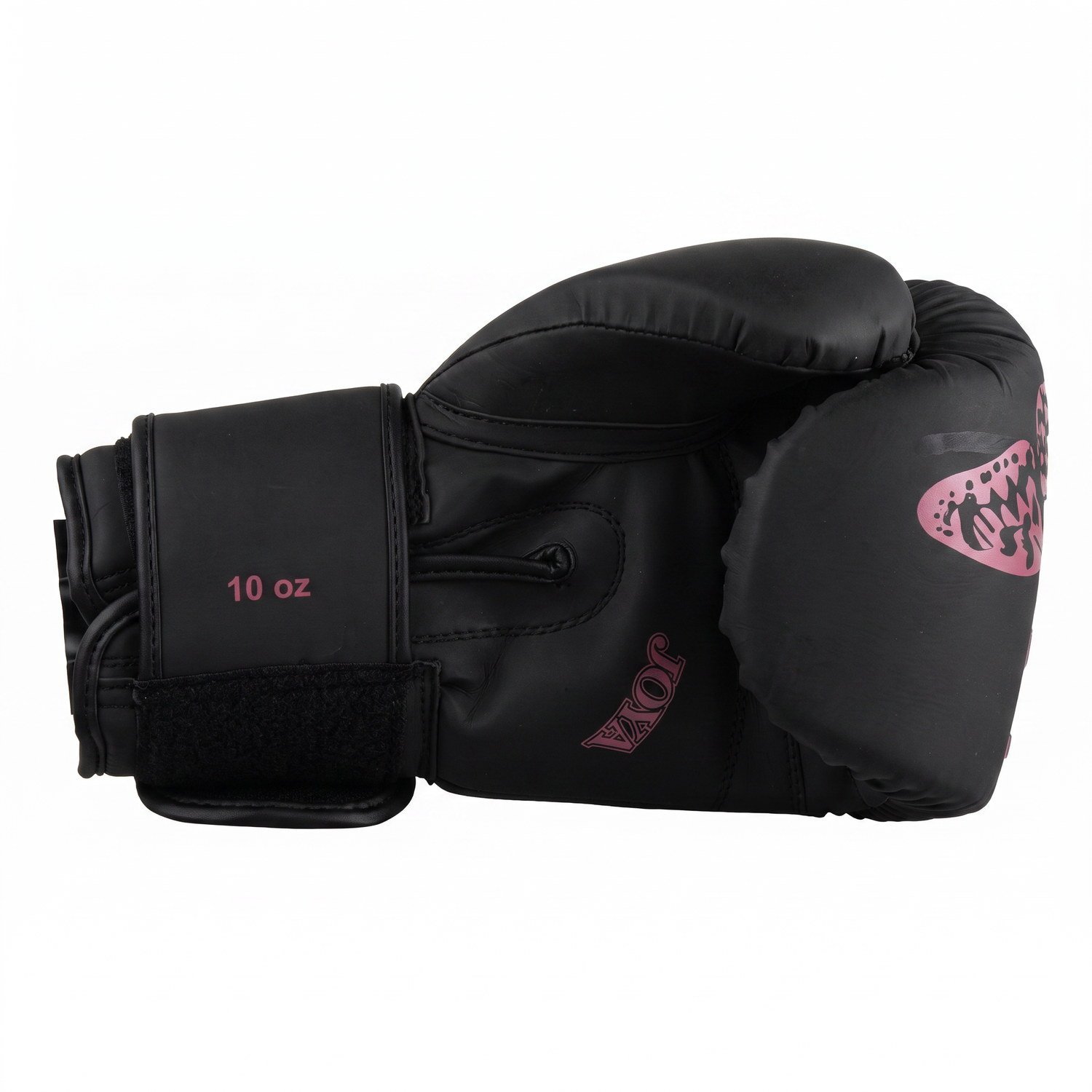 Luva de Kickboxing Joya Butterfly Metal Infantil Preto-Rosa