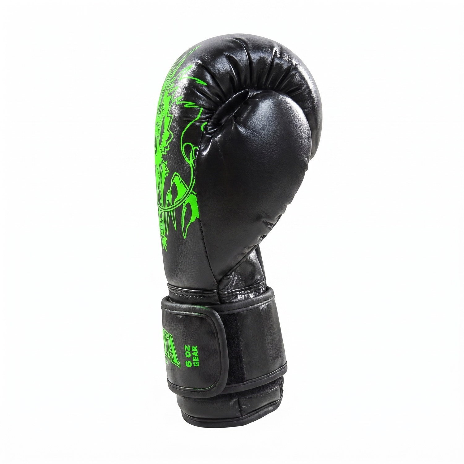 Luva de Kickboxing Joya Dragon Infantil Verde-Neon
