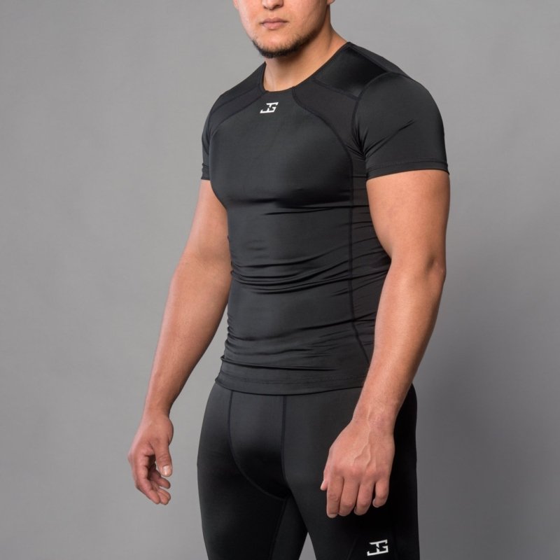 Rashguard Joya Manga Curta Preto-Branco - Imagem 8