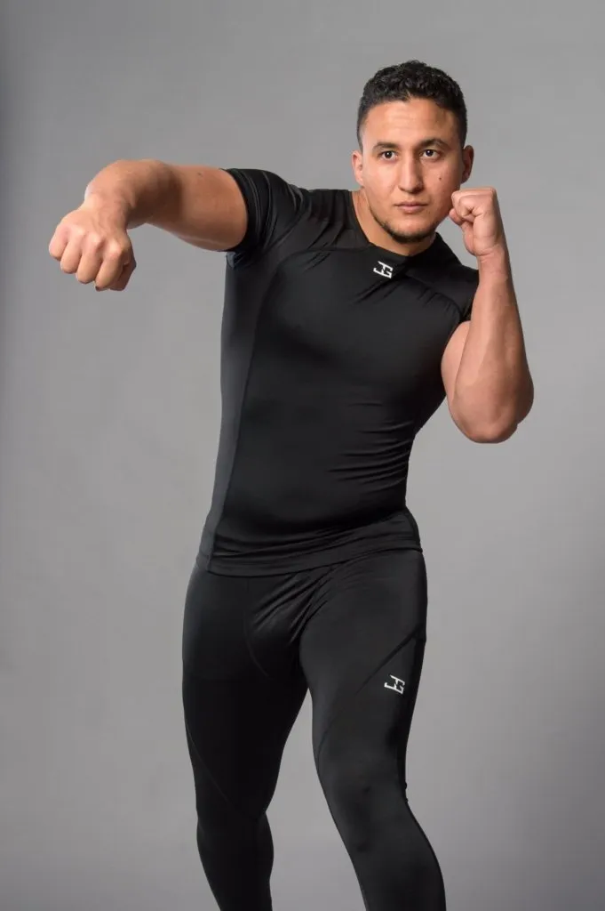 Rashguard Joya Manga Curta Preto-Branco